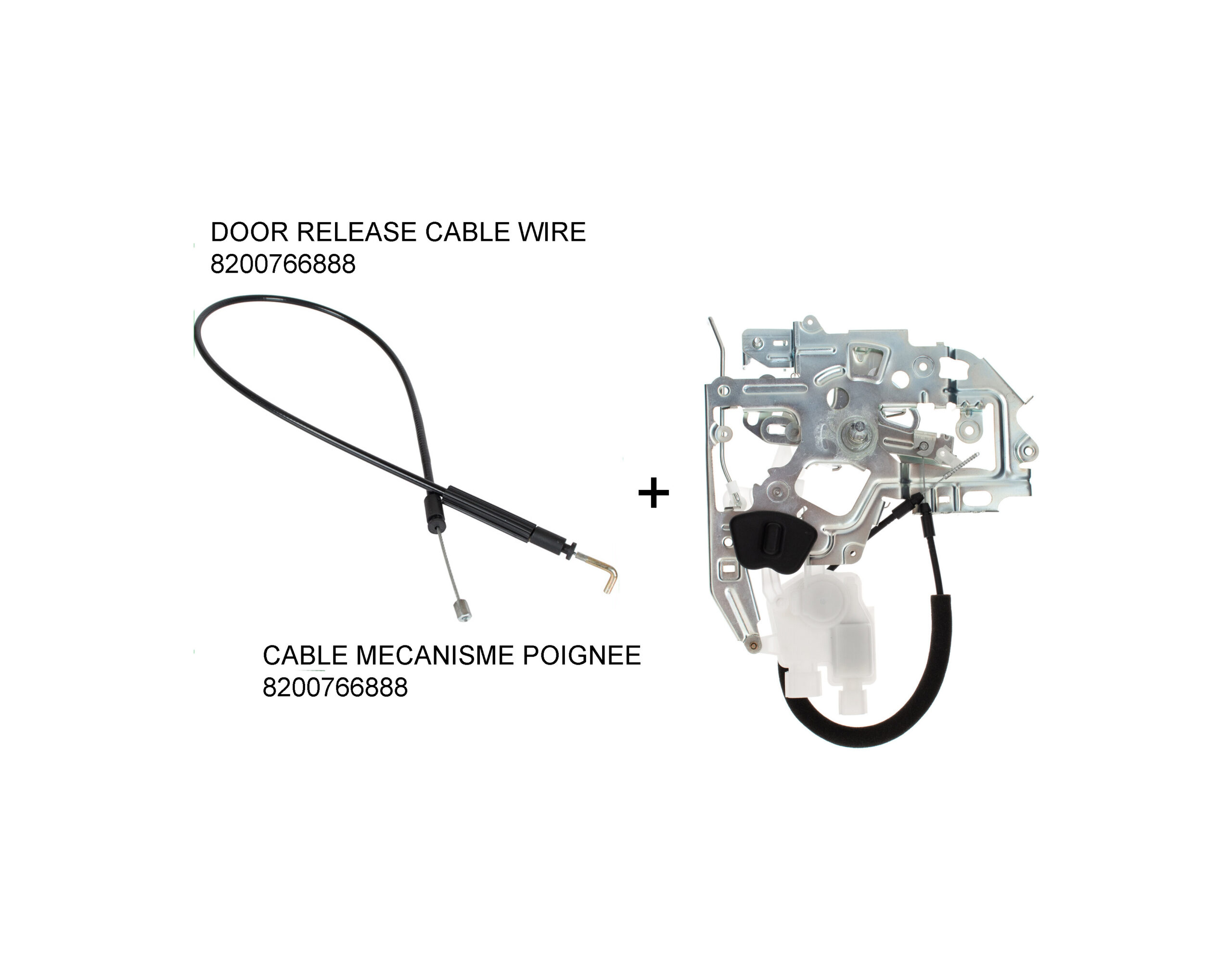 Actionneur Serrure De Porte Arrière Renault Master Iii Movano Nv400 à Partir De 2010 906123257 R 8200766888