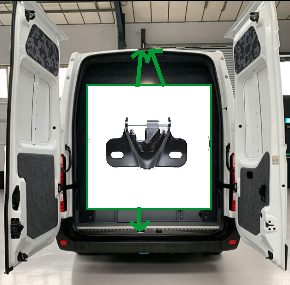 Gache Porte Arrière Compatible Avec Les 3 Renault Master Iii 2010 
