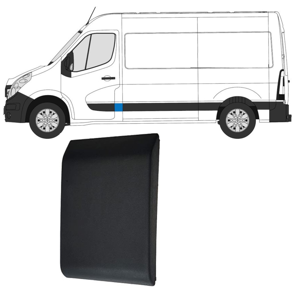 Petit Moulure Gauche Rm3 L2 Renault Master Iii 2010 
