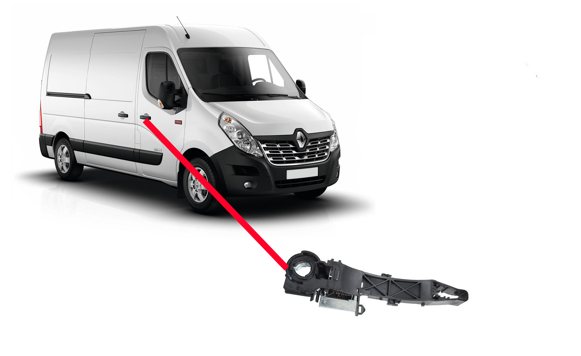 Mécanisme Porte Passager Droite Renault Master 2010 Opel Movano Nissan Nv400