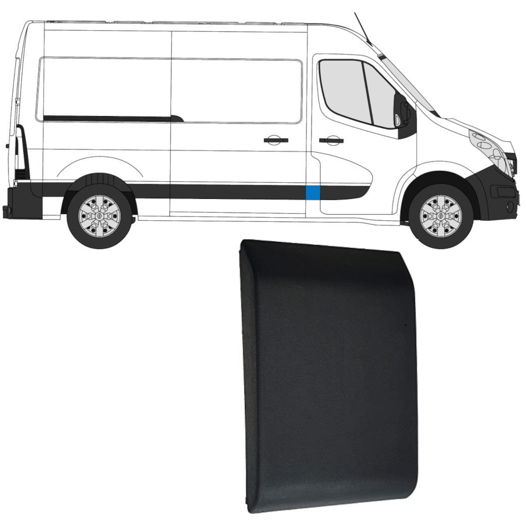 Petit Moulure Gauche Ou Droite Rm3 R2 Renault Master Iii 2010 