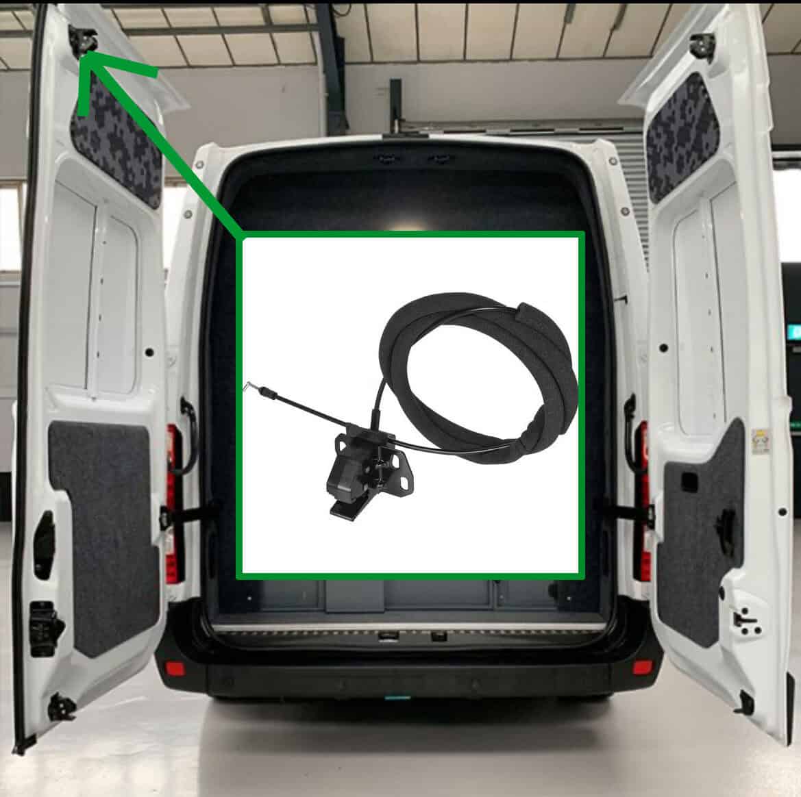 Serrure De Porte Haut Arriere Gauche Renault Master Iii 2010 