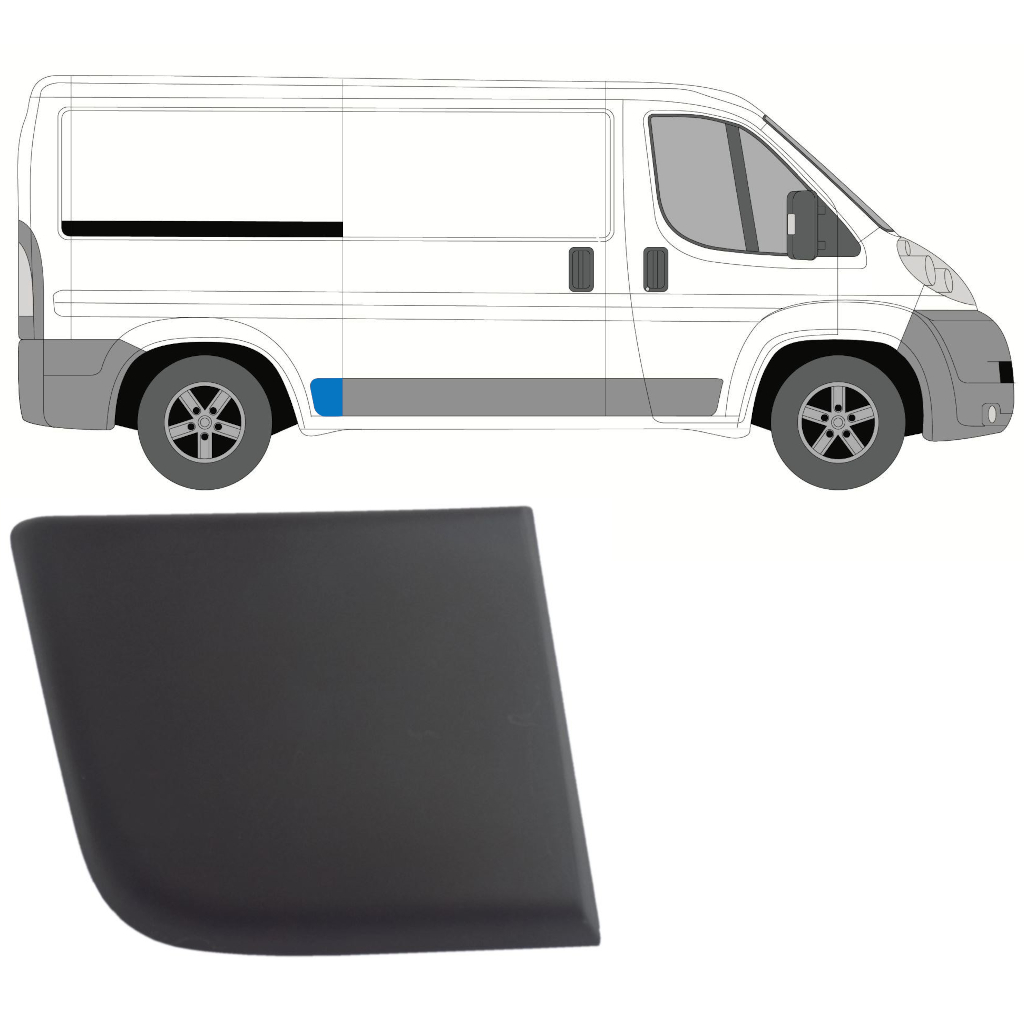 Moulure Arrière L2 Droite Fiat Ducato Peugeot Boxer Citroen Jumper 2006+