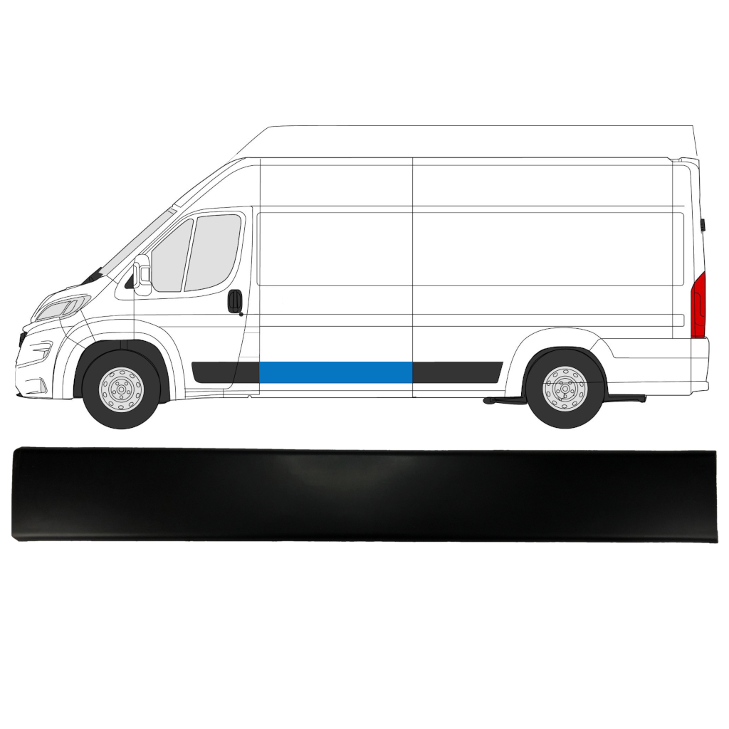 Moulure Latérale Gauche Fiat Ducato Peugeot Boxer Citroen Jumper 2006+